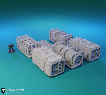 Base Only Shipping Container | Sci-Fi Tabletop Gaming