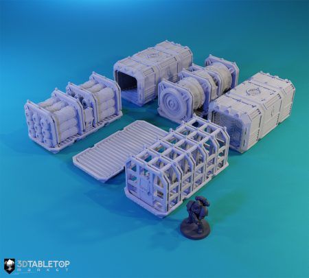 Base Only Shipping Container | Sci-Fi Tabletop Gaming